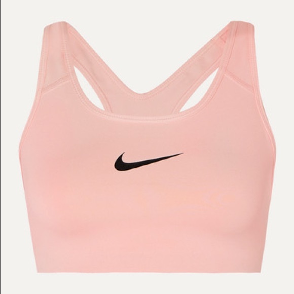 peach nike sports bra